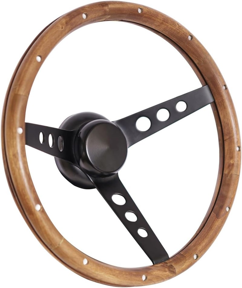 Grant 313 Classic Wood Steering Wheel - 15 Inch Vehicle Specific Fit - Image 3